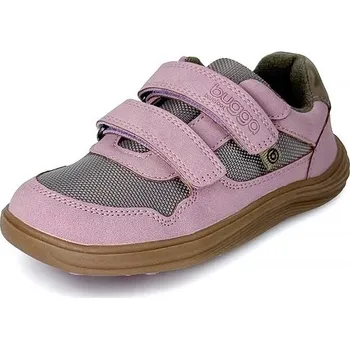 Chlapecké tenisky Dívčí celoroční barefoot tenisky Bugga SAFI Pink B00201-18 - 32