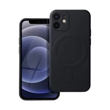 Pouzdro na mobilní telefon Kryt SILICONE MAG COVER kompatibilní s MagSafe pro IPHONE 12 Mini černý - OEM + zdarma možnost vyzkoušet a vrátit zboží do 30 dní
