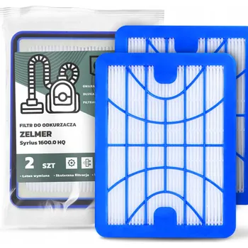 Filtr do vysavače 2x FILTR do VYSAVAČE Zelmer Syrius 1600.0 HQ Vzduchu HEPA Předfiltr EM-W