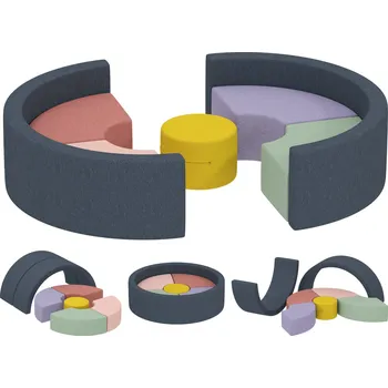 Pěnové stavební bloky, 7 kusů | vícebarevné