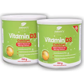 Nature´s Finest 2x Vitamin D3 + calcium 150g