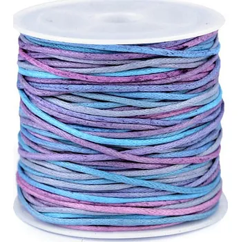 Příze Bavlněná šňůra Ø1 mm duhová