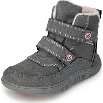 Chlapecké polobotky Dětské celoroční barefoot boty Bugga KIVO Grey B00199-09 - 28