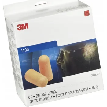 Špunt do uší Špunty do uší 3M BILSOM 303L 3M 1100 Vložky do uší 3M Zátky