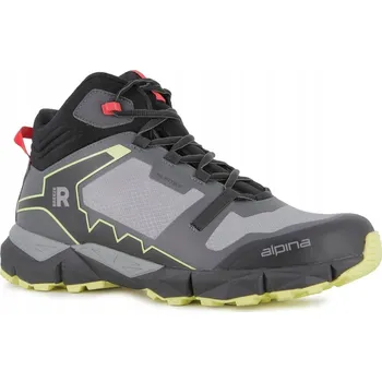 Pánská treková obuv Alpina trekové boty nízké BREEZE MID GREY SWEET LIME velikost 42