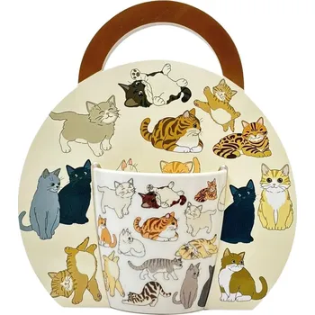 ARÔME Porcelánový hrnek v přebalu Kočky - 300 ml