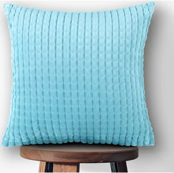 Povlak na polštářek Dekorační povlak na polštář Minky kostky MKK-006 Světle modrý 40 x 60 cm