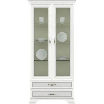 Knihovna Vitrína 2w2s woodline krém Tiffany II