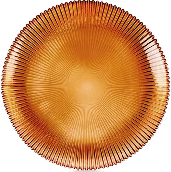 Talíř Home Styling Collection Žebrovaný dezertní talíř AMBER 21 cm oranžová
