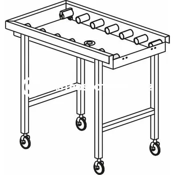 Dílenský stůl KROMO Stůl válečkový pojízdný s vanou 1100 x 650 x 850 mm