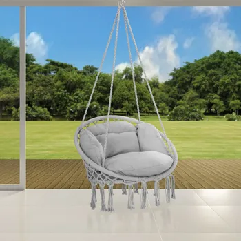 Závěsné křeslo Závěsné křeslo 80x60x140cm | světle šedé