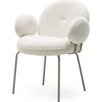 Křeslo Čalouněné jídelní křeslo Fiori béžové