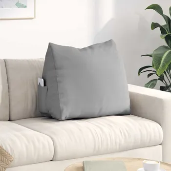Podsedák vidaXL Polštář na záda Oblačno šedá 60 x 20 x 50 cm textil