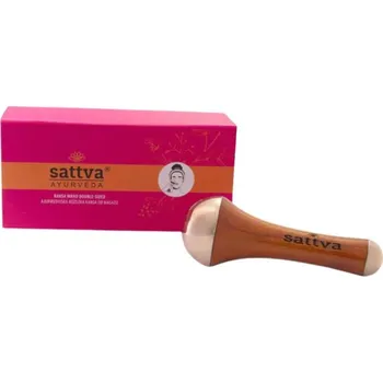 Masážní přístroj Sattva Kansa Wand oboustranná ájurvédská masážní tyčinka na obličej a tělo