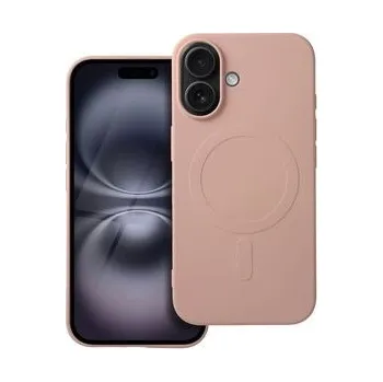 Pouzdro na mobilní telefon Kryt SILICONE MAG COVER (big hole) kompatibilní s MagSafe pro IPHONE 16 růžový - OEM + zdarma možnost vyzkoušet a vrátit zboží do 30 dní