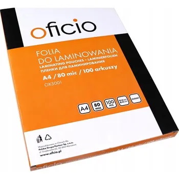 Laminovací fólie Lesklá laminovací Fólie Oficio A4 80 mic 100s