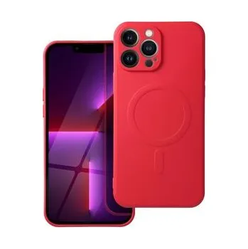 Pouzdro na mobilní telefon Kryt SILICONE MAG COVER kompatibilní s MagSafe pro IPHONE 13 Pro Max červený - OEM + zdarma možnost vyzkoušet a vrátit zboží do 30 dní