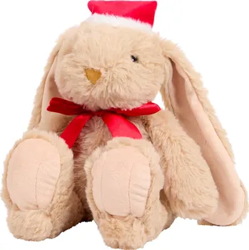 plyšák VÁNOČNÍ PLYŠÁK PLYŠOVÝ KRÁLÍČEK V ČEPICI MIKULÁŠE DÁREK