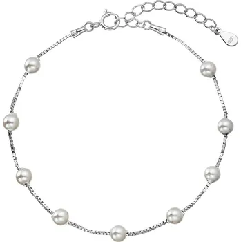 Náramek Stříbrný náramek s shell perličkami 13082.1