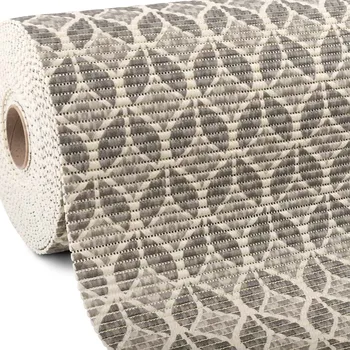 Koupelnová předložka Koupelnová pěnová rohož / předložka PRO-104 Šedo-bílý geometrický vzor - metráž šířka 65 cm