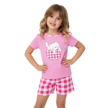 Dívčí pyžamo Dívčí krátké pyžamo sv. růžové WOLF S2563 Velikost: 122