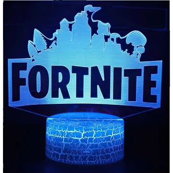 Noční světlo 3D LED lampička Fortnite, Fortnite, skladem