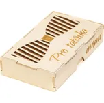 Avantgard Dřevěná dárková krabička na motýlek Pro tatínka, 925-3718, Přírodní dřevo