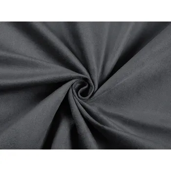 Potahová látka/imitace broušené kůže Alcantara ALC-016 Antracitově šedá - šířka 145 cm