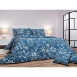 DADKA VRACOV Povlečení krep Snowflakes šedomodré 140x200, 70x90 cm