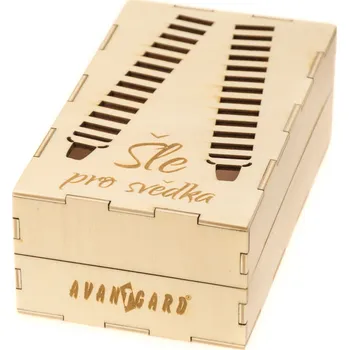 Dárková krabička Avantgard Dřevěná dárková krabička na šle Pro svědka, 921-3717, Přírodní dřevo