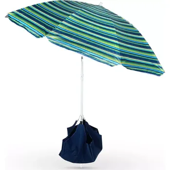 Slunečník Plážový slunečník s pískovou základnou 147 cm