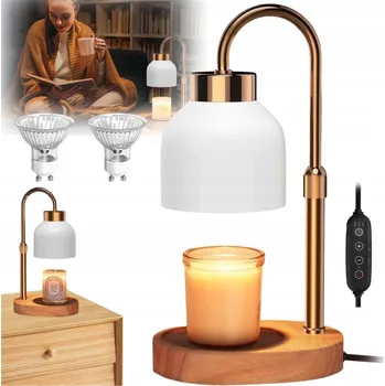 Stojací lampa LAMPA NA SVÍČKY ELEKTRICKÝ OHŘÍVAČ S ČASOVAČEM A STMÍVAČEM