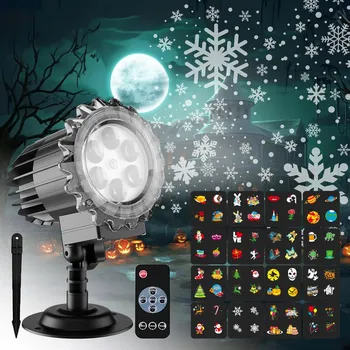 Světelný efekt VÁNOČNÍ LASEROVÝ PROJEKTOR NA DŮM LED 64 EXTERIÉROVÝ S DÁLKOVÝM OVLÁDÁNÍM