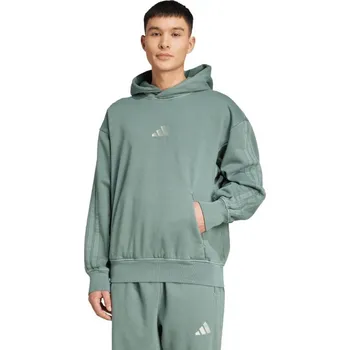 Pánské oblečení Pánská mikina adidas A SZN W FL HD green JL6538 pánské barvy S
