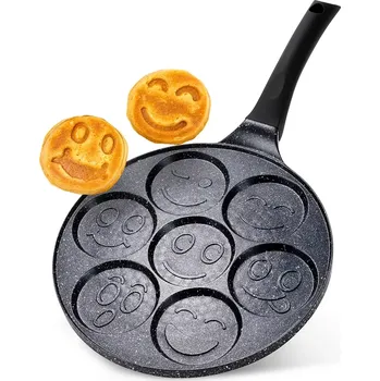 Pánev Granitová pánev na vajíčka se 7 otvory BLACK LINE 26 cm