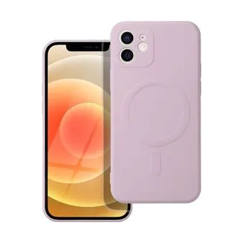Pouzdro na mobilní telefon Kryt SILICONE MAG COVER kompatibilní s MagSafe pro IPHONE 12 Mini růžový - OEM + zdarma možnost vyzkoušet a vrátit zboží do 30 dní