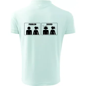 Pánská košile Problém - Music - Polokošile pánská Pique Polo 203 - 4XL ( Frost )