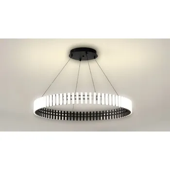 Lampička Klavia 60 - Moderní LED kruhová lampa, černá, 60 cm