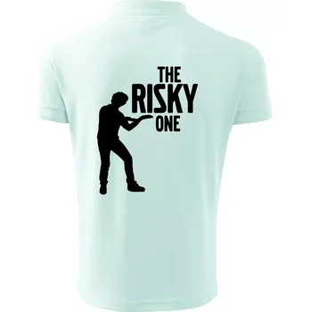 Pánská košile Bachelor party - The risky one - Polokošile pánská Pique Polo 203 - 4XL ( Frost )