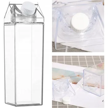 Láhev Průhledná láhev 1000 ml průhledná čtvercová láhev