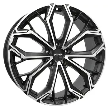 Alu kolo Alu kola MONACO WHEELS GPC17, 20x8.5 5x114.3 ET45, černá matná + leštění (zátěžová)