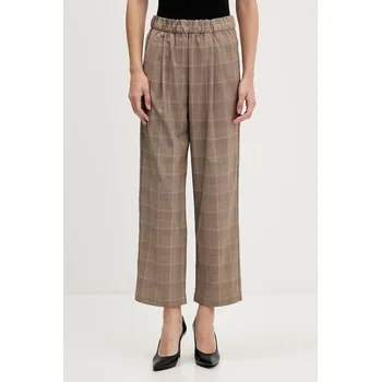 Dámské kalhoty Kalhoty Sisley dámské, béžová barva, střih cigarette, high waist, 4L0SLF07I 80X, vel. 40