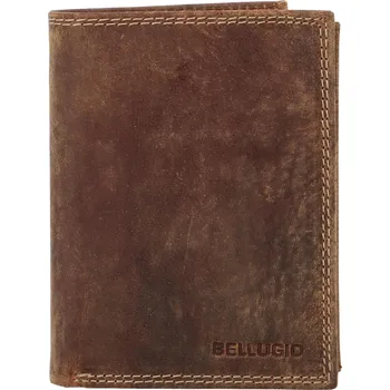 Peněženka Pánská kožená peněženka tmavě hnědá - Bellugio Heliodor hnědá