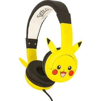Sluchátka OTL Pokemon Pikachu 3D Children's Headphones Černá/Žlutá