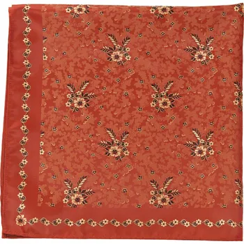 Šátek HEDVA ČESKÝ BROKÁT Šátek Ondrin VSh 76x76 SNÍTKA rezavá