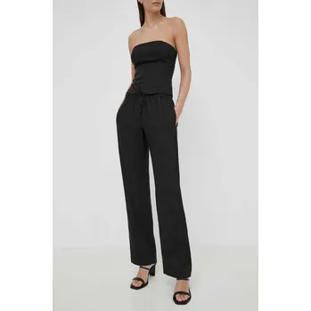 Dámské kalhoty Plátěné kalhoty Samsoe Samsoe HOYS F23900002 černá 99X, vel. L