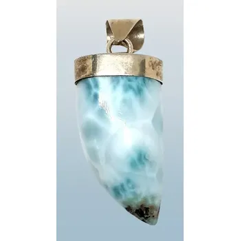 Přívěsek Exkluzivní larimarový přívěsek velký zub 11 g v AA kvalitě