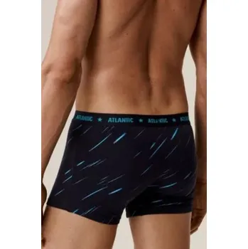 Boxerky 3 PACK boxerky Atlantic 3MH-224/25 Tmavě modrá XL