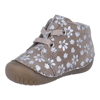 Dívčí obuv Dětské zimní boty/capáčky Richter, béžové, kytičky | Botonozka.cz Velikost: 20