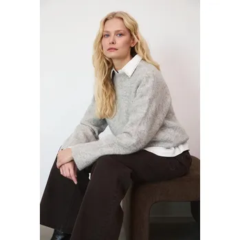 Dámský svetr Svetr s alpakovou vlnou Medicine RW25-SWDA13 šedá 09M, vel. XL